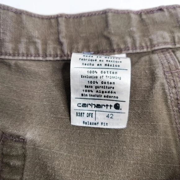 Carhartt Men's Cargo Carpenter Ripstop Relaxed Fit Shorts B357 DFE WorkSize 3 - Picture 4 of 9